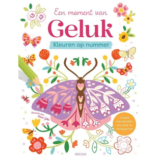 Kleurboek Een moment van geluk, kleuren op nummer