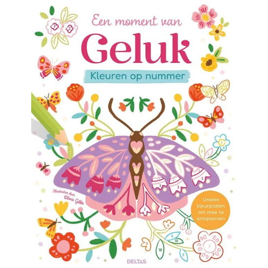 Deltas Kleurboek Een moment van geluk, kleuren op nummer