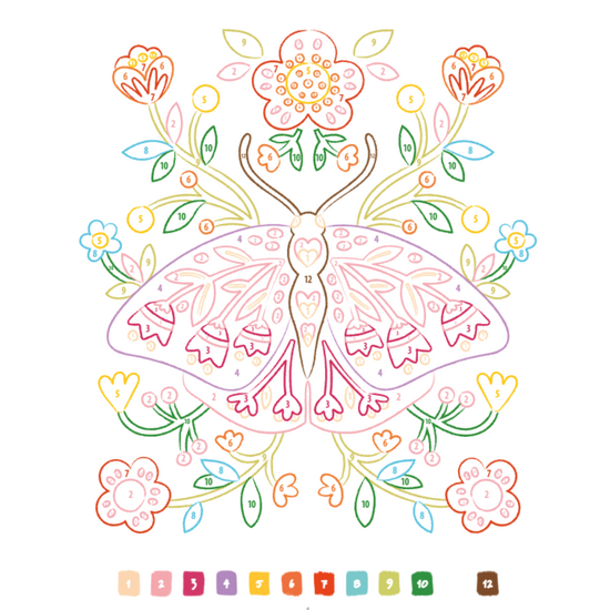 Deltas Kleurboek Een moment van geluk, kleuren op nummer