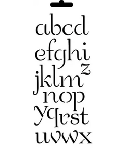 Mixed Media Stencil MU56 10x25 cm Alfabet