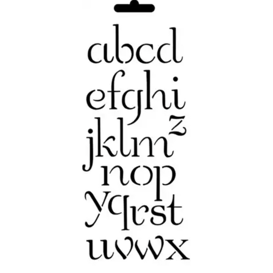 Cadence Mixed Media Stencil MU56 10x25 cm Alfabet