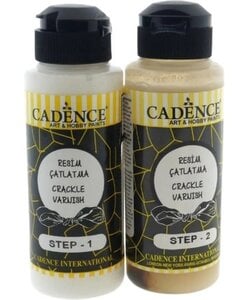 Cadence Crackle vernis set 120ml + 120ml (transparent crackle) Let op los verpakt!