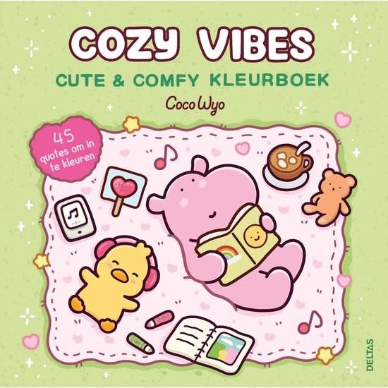 Deltas Cozy Vibes Cute & Comfy Kleurboek Coco Wyo