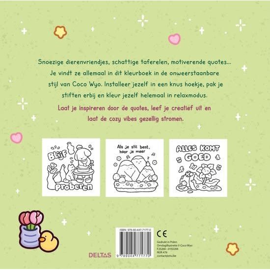 Deltas Cozy Vibes Cute & Comfy Kleurboek Coco Wyo