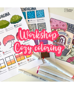 Workshop Cozy coloring Zaterdag 25 April 13:30 tot 16:00u