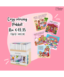 Cozy coloring workshop pakket