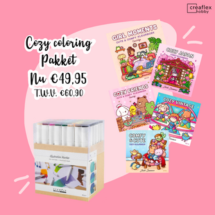 Cozy coloring workshop pakket