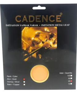 Cadence Imitatie Bladmetaal 15x15 cm Goud 25 vel