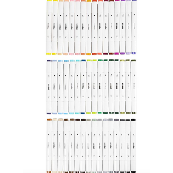 Creotime Marker op Alcoholbasis Lijndikte 1-8 mm Standaardkleuren 48st