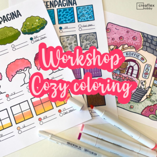 Workshop Cozy coloring Donderdag 13 augustus 13:30 tot 16:00u