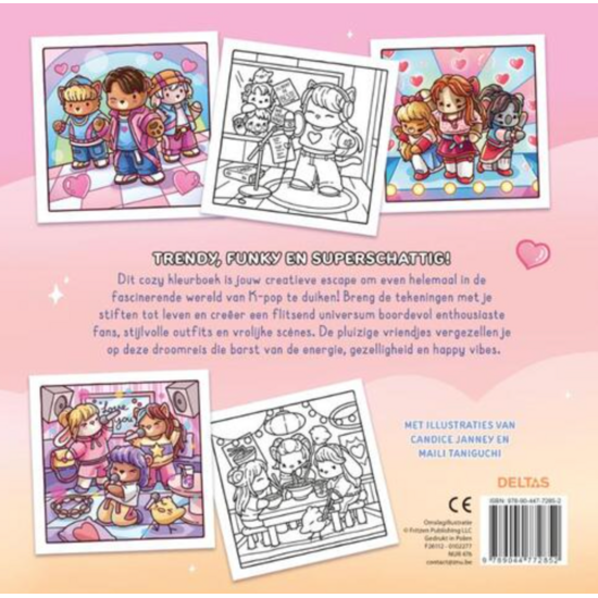 Deltas Cozy k-pop Comfy Kleurboek Jade Summer