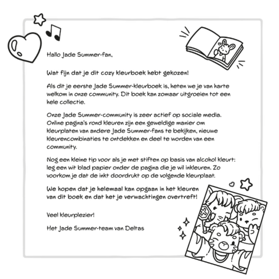 Deltas Cozy k-pop Comfy Kleurboek Jade Summer