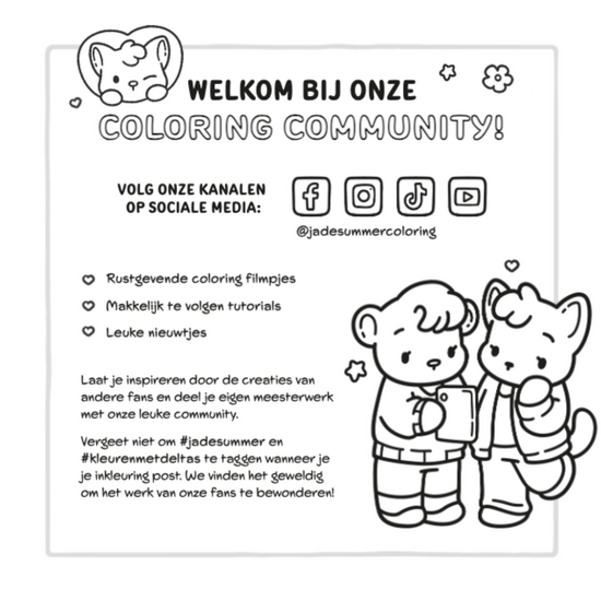Deltas Cozy k-pop Comfy Kleurboek Jade Summer