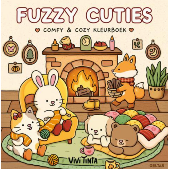 Deltas Fuzzy Cuties Comfy & Cozy  Kleurboek Vivi Tinta
