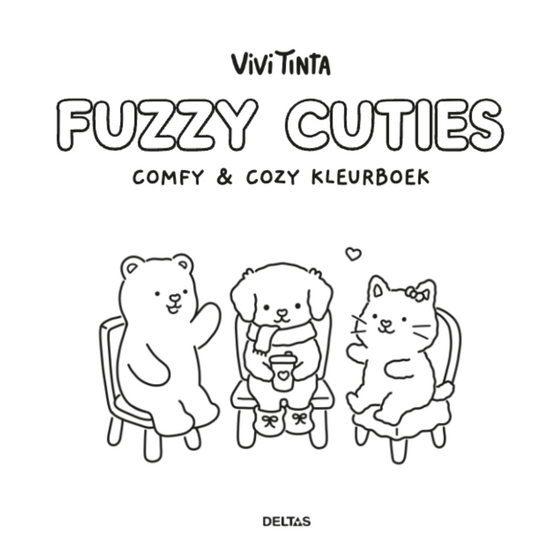 Deltas Fuzzy Cuties Comfy & Cozy  Kleurboek Vivi Tinta