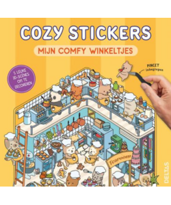 Cozy stickers mijn comfy winkeltjes (pincet inbegrepen)