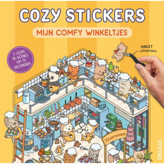 Deltas Cozy stickers mijn comfy winkeltjes (pincet inbegrepen)