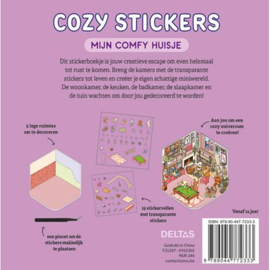 Deltas Cozy stickers mijn comfy huisje (pincet inbegrepen)