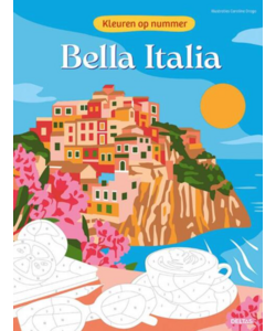 Kleuren op nummer voor volwassenen Bella Italia