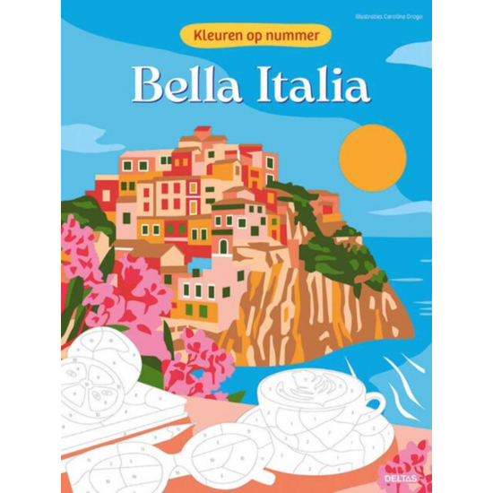 Deltas Kleuren op nummer voor volwassenen Bella Italia