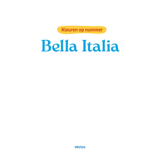Deltas Kleuren op nummer voor volwassenen Bella Italia