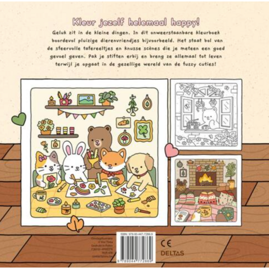 Deltas Fuzzy Cuties Comfy & Cozy  Kleurboek Vivi Tinta