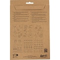 Creotime Wateroplosbare Borduurvellen, 6vel, patroon