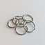 Hobby & Crafting Fun Sleutelhanger Ring 25mm Zilver 1st.