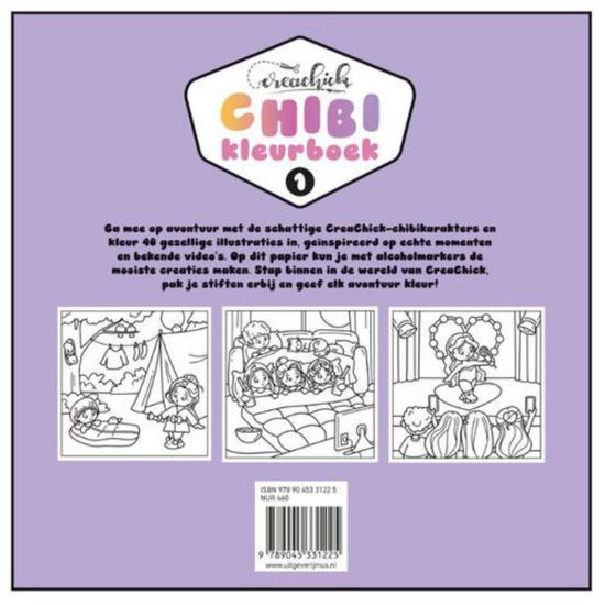 MUS Creatief Chibikleurboek CreaChick