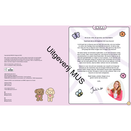 MUS Creatief Kokoro Leer Cozy kleuren kleurboek