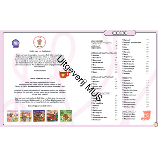 MUS Creatief Kokoro Leer Cozy kleuren kleurboek