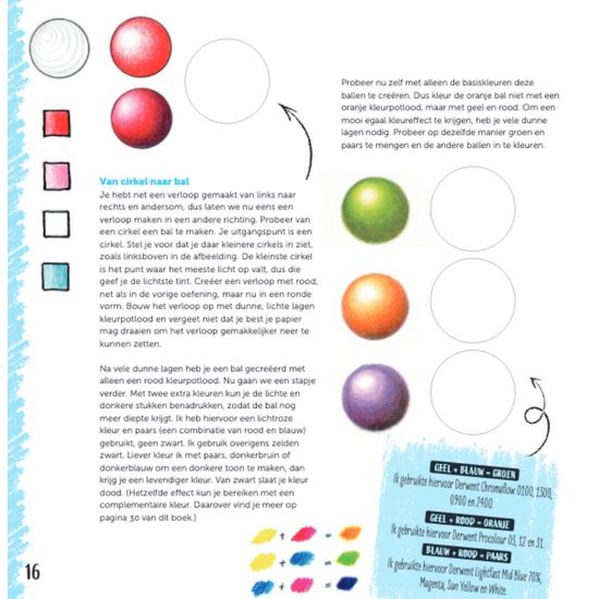 MUS Creatief Basisboek kleurenleer & mengen kleurpotlood  By Julia Woning