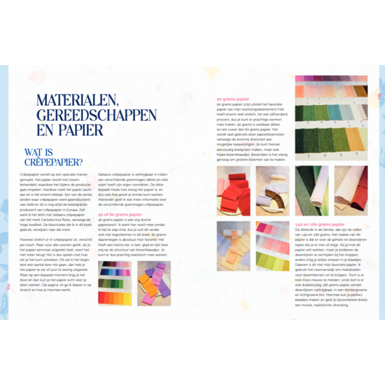 MUS Creatief Basisboek papieren bloemen, Anouk Böhmer