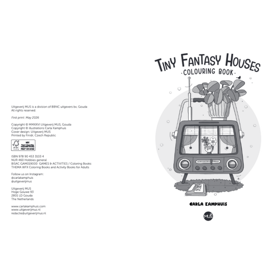 MUS Creatief Tiny Fantasy Houses kleurboek Carla Kamphuis