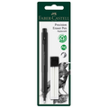 Faber Castell Gumpen Faber-Castell Precision zwart inclusief navulgummen
