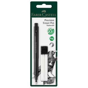 Gumpen Faber-Castell Precision zwart inclusief navulgummen