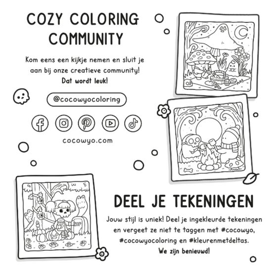 Deltas Spooky Cutie Cute &  Cozy Kleurboek Coco Wyo