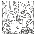 Deltas Spooky Cutie Cute &  Cozy Kleurboek Coco Wyo