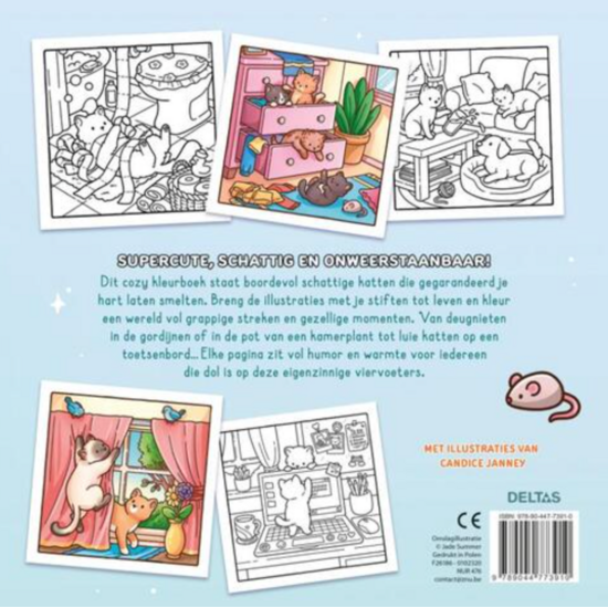 Deltas Cozy kitties Comfy Kleurboek Jade Summer