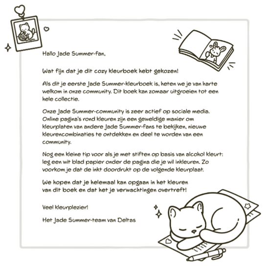 Deltas Cozy kitties Comfy Kleurboek Jade Summer