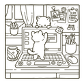 Deltas Cozy kitties Comfy Kleurboek Jade Summer