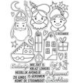 Vaessen Creative Vaessen Creative Clear Stamps Set Sinterklaas A6 24st.
