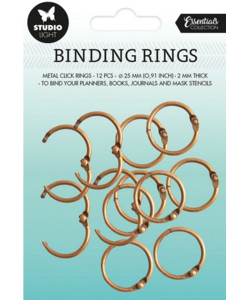 Studio Light Essentials Binding Click Rings Old Gold