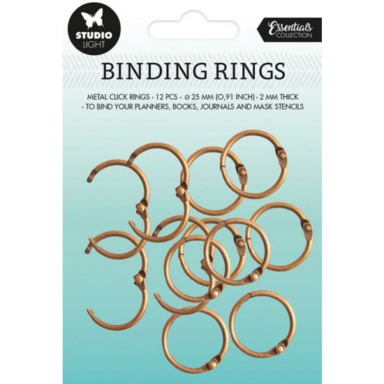 Studio Light Studio Light Essentials Binding Click Rings Old Gold