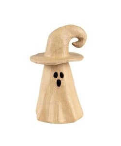 Decopatch Papier maché Spookkaarsje Met Hoed 9 x 8 x 14 cm