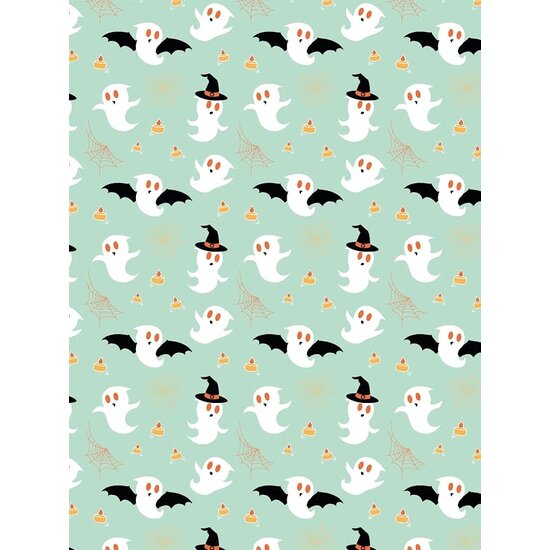 Decopatch Vel Decopatch Papier Textuur Halloween spookjes rosé