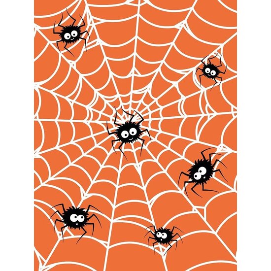 Decopatch Vel Decopatch Papier Textuur Halloween Metallic Spinnenweb