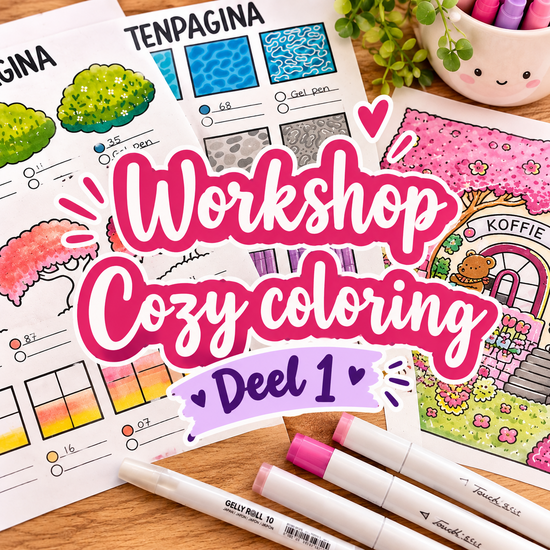 Creaflex Workshop Cozy coloring deel 1, Donderdag 22 oktober 10:00 tot 12:30u