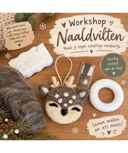 Workshop Naald vilten Woensdag 4 November 13:30 tot 16:30