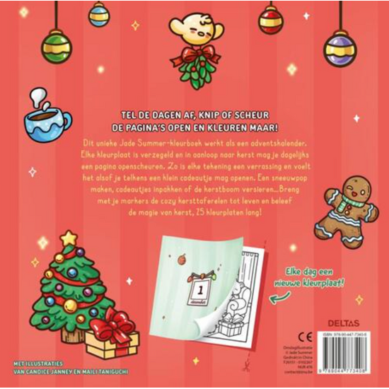 Deltas Cozy Christmas Adventskalender Kleurboek Jade Summer